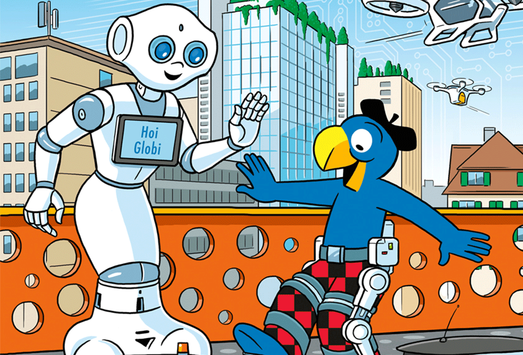 Wissen-Buch Globi und die Roboter