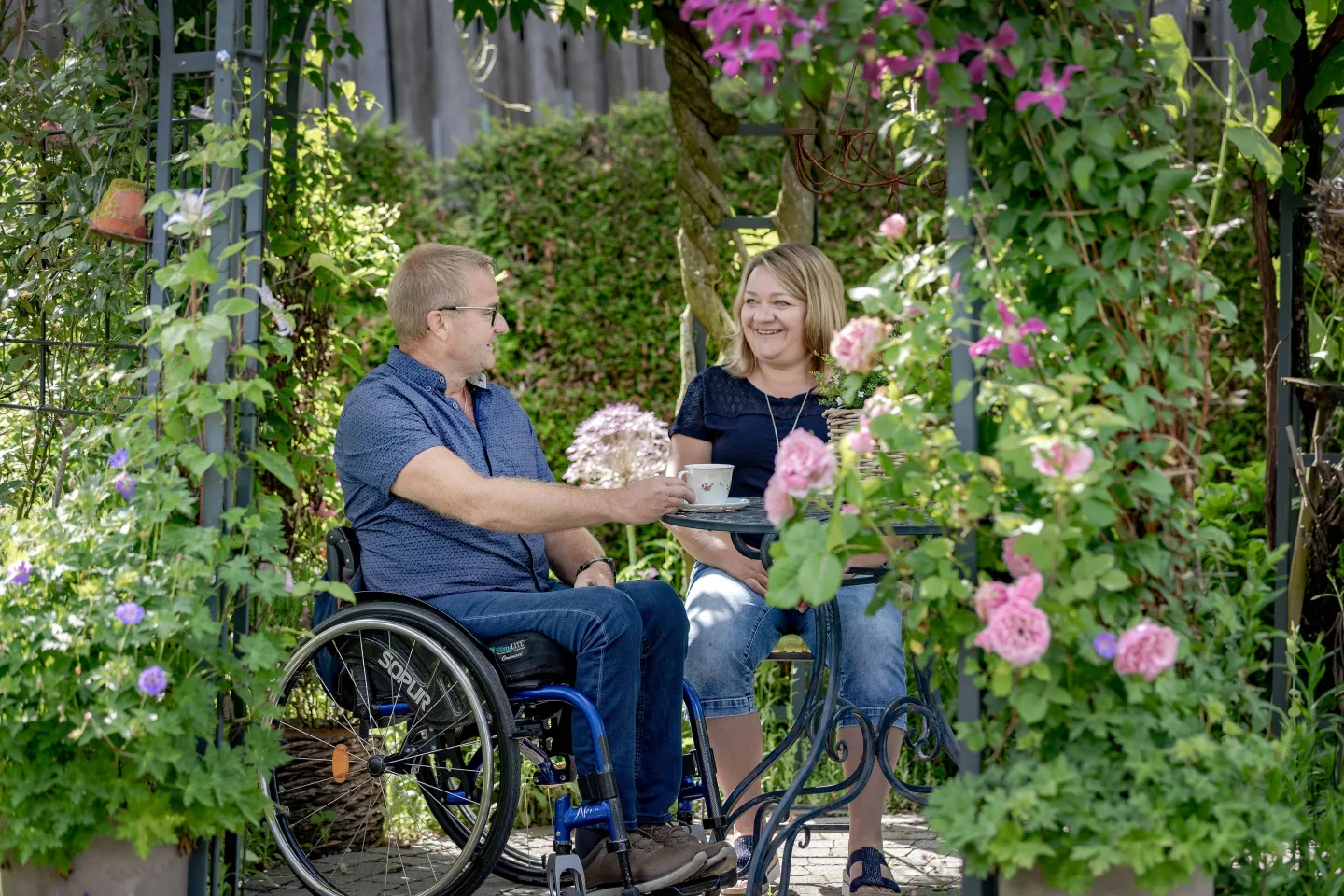 Schweizer Paraplegiker-Stiftung Solidarität Rollstuhlfahrer Rosengarten