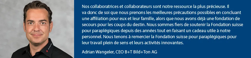 Quote Adrian Wangeler, CEO Bild+Ton AG