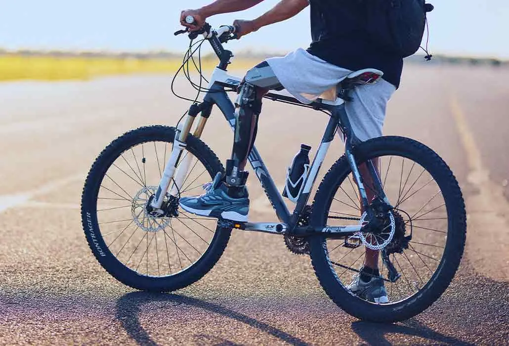 Di nuovo andare in bicicletta.