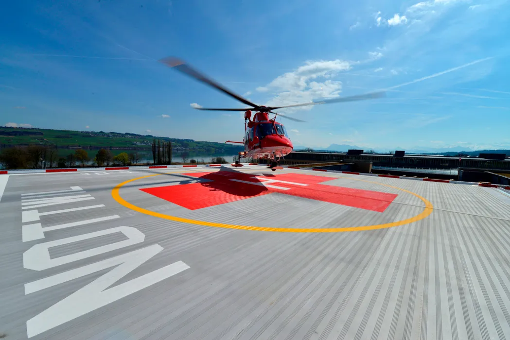 Helikopteranflüge Schweizer Paraplegiker-Zentrum Nottwil