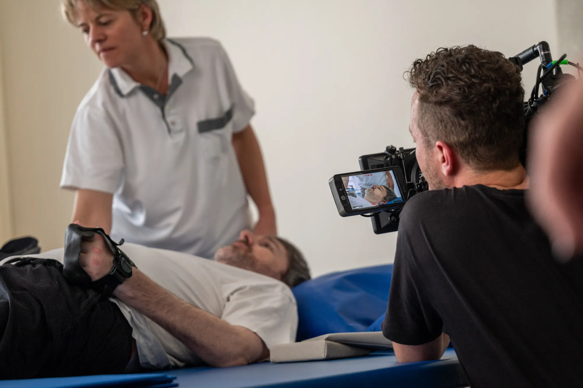 Aufnahmen im Therapieraum mit Philipp Kutter
