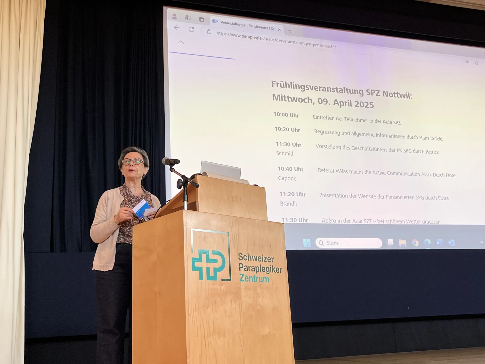 Elvira Brändli, Vorstellung Website Pensionierte SPG, 09.04.2025