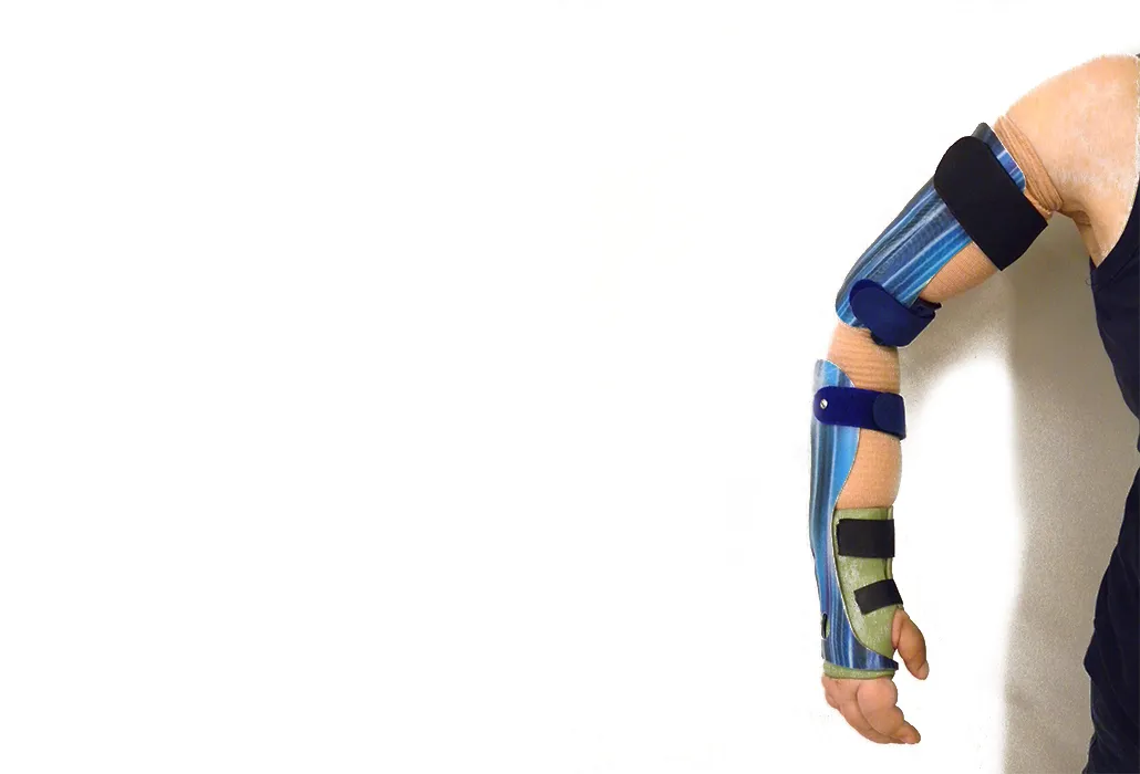 Orthotec Orthopädietechnik Oberarmorthesen Ellbogenorthese Massanfertigung Stabilisierung