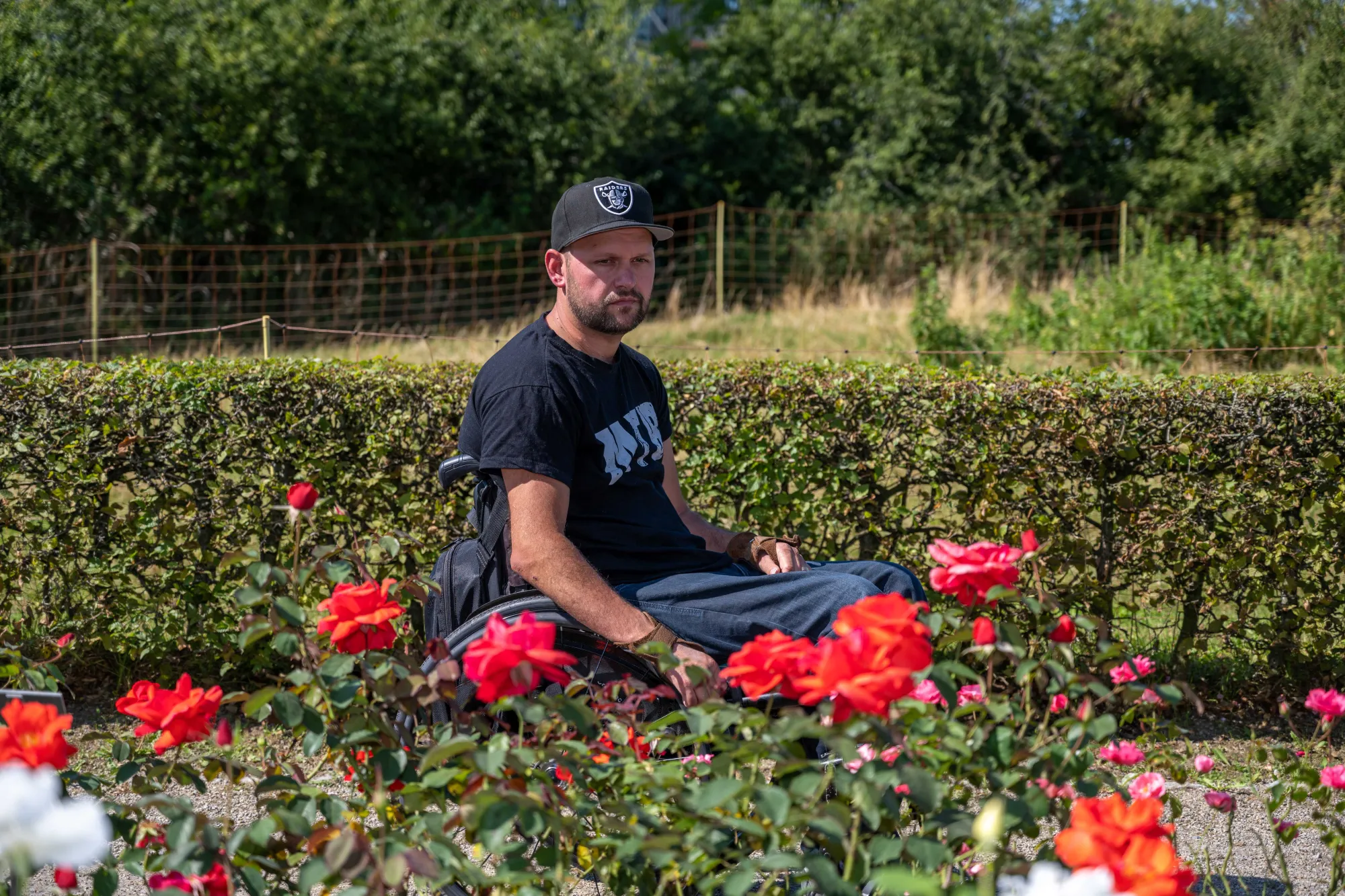 Peti Roos im Rosengarten